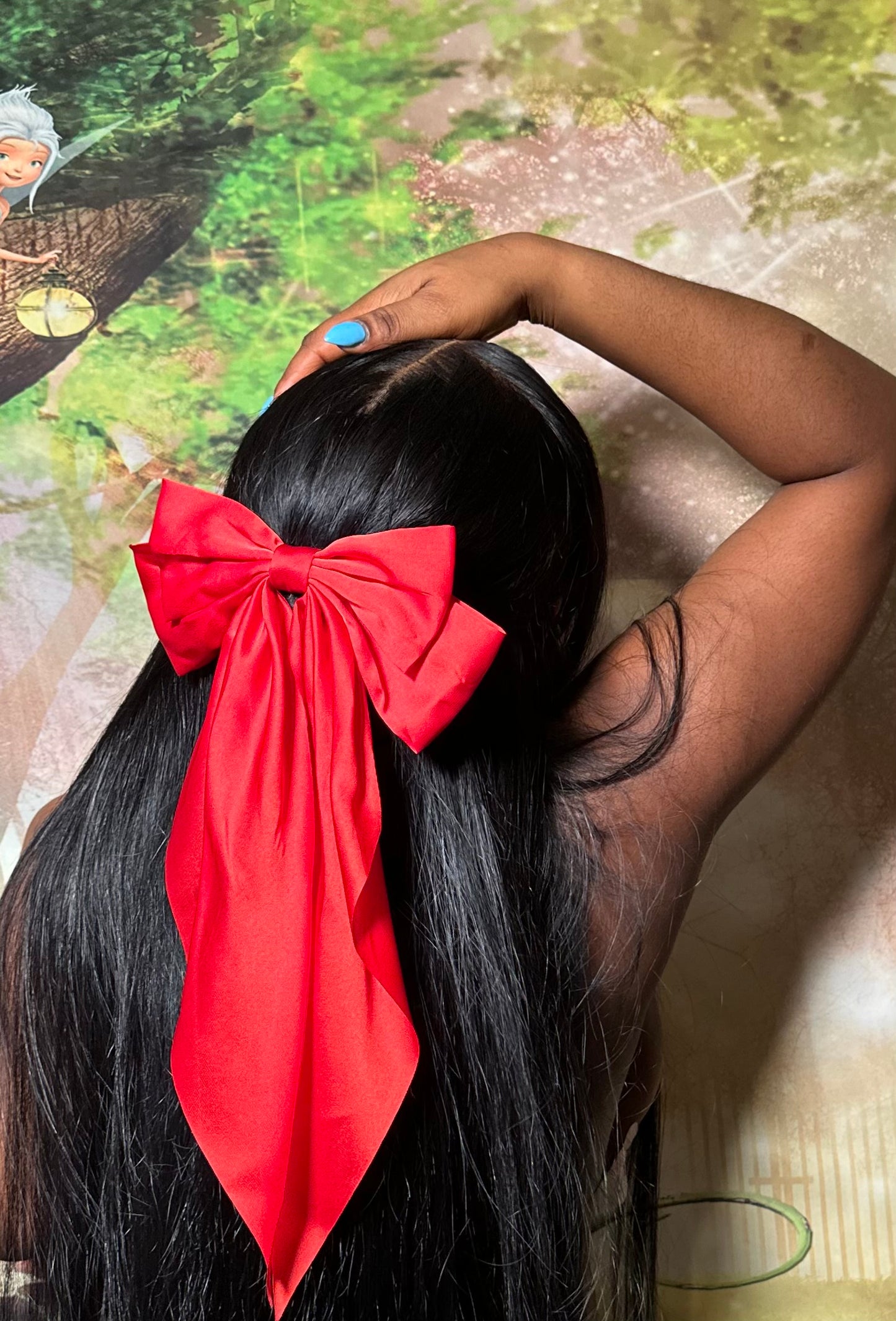 Silky Satin Hair Bow (different colours)